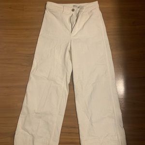 Wide leg cord pants